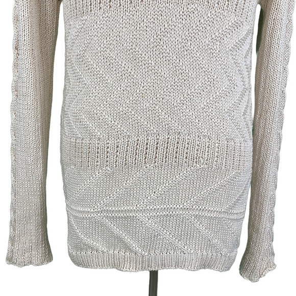 Zara Man Cream Cable Knit Sweater - Picture 3 of 16